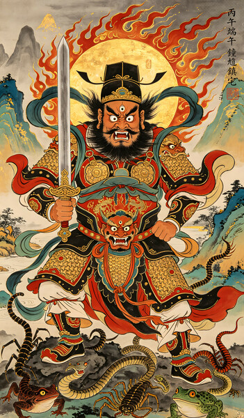 丙午端午·钟馗镇宅图